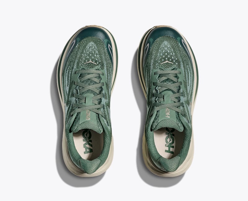 HOKA Clifton 10 Shoes in Fern/Truffle Salt