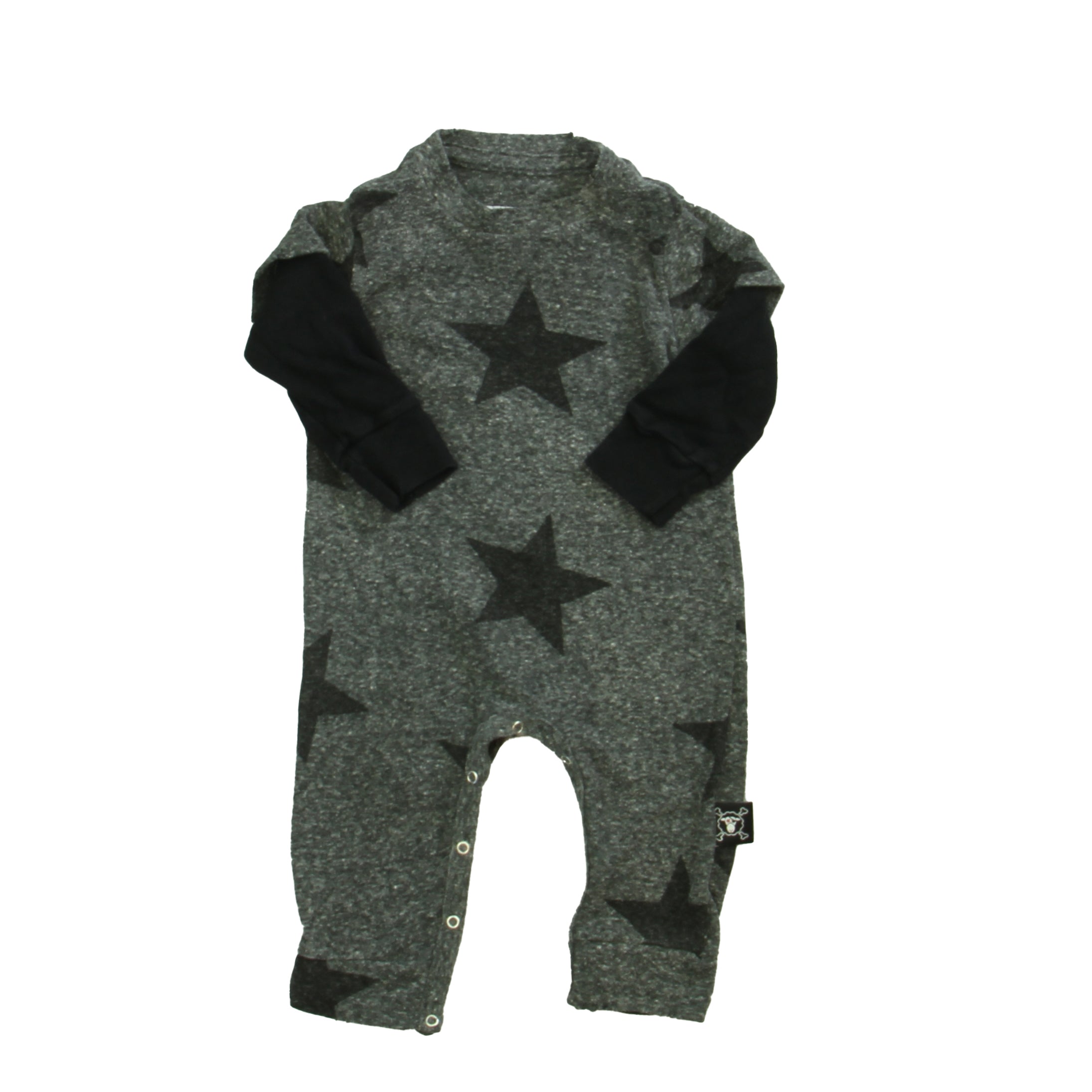 Boys Gray Black Long Sleeve Outfit