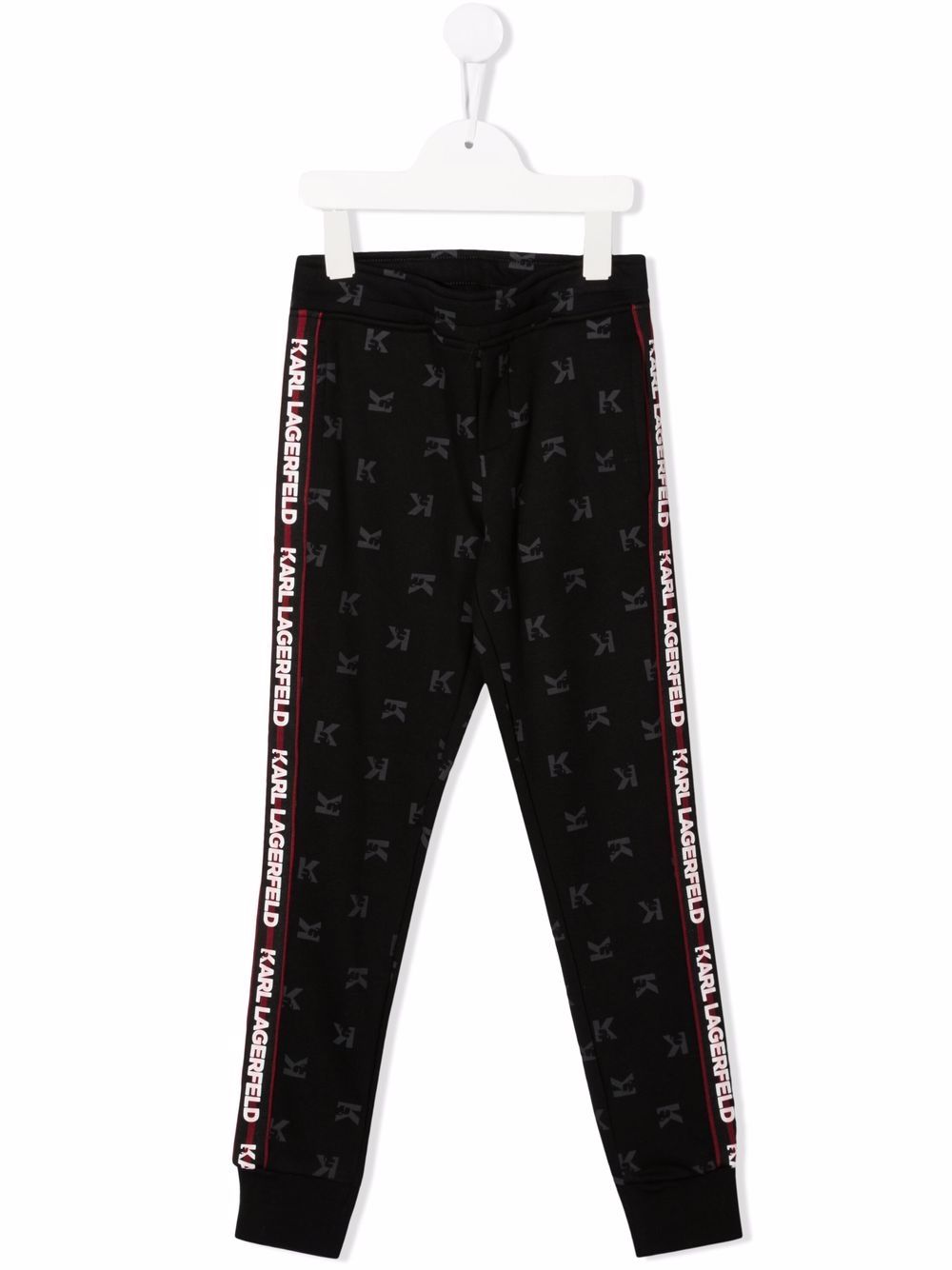 Logo-tape track pants - Black