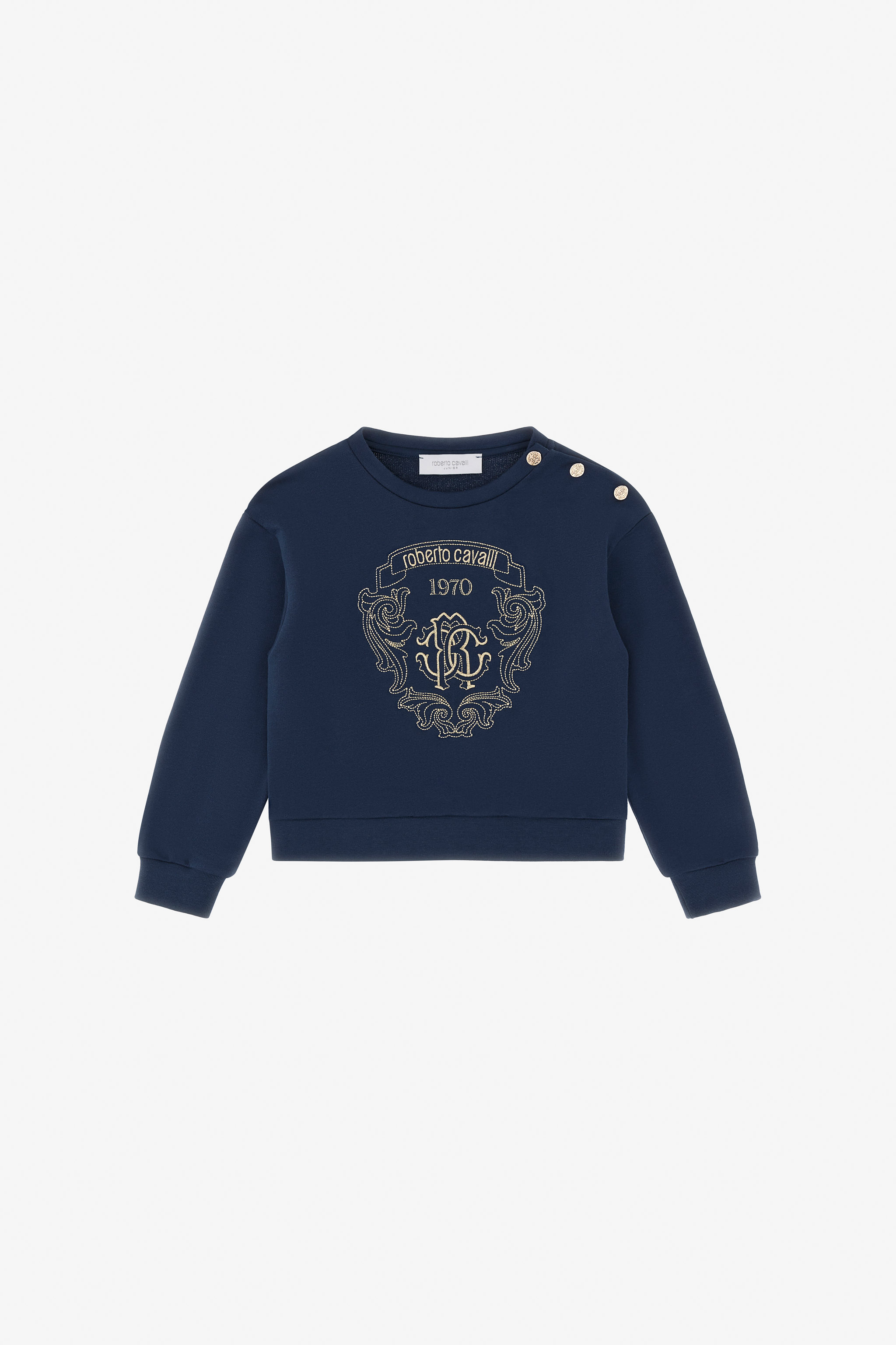 Sweatshirt With Golden Crest