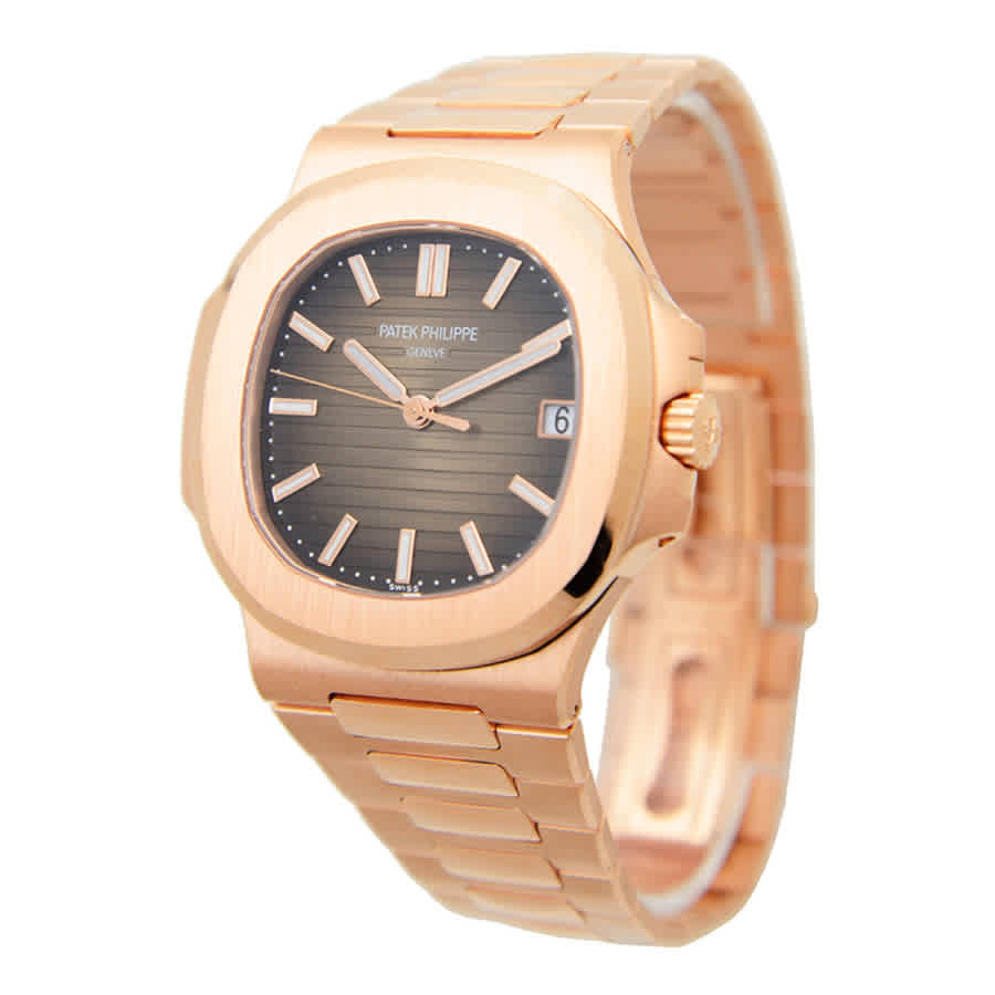 Nautilus Brown Dial 18K Rose Gold Automatic Mens Watch 5711-1R-001