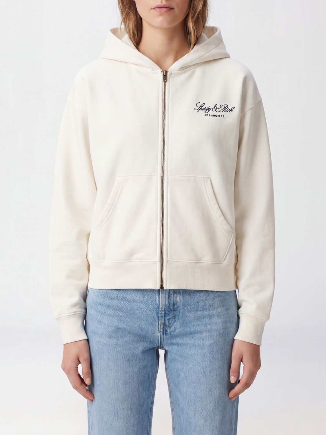 Sweatshirt Woman color Ecru