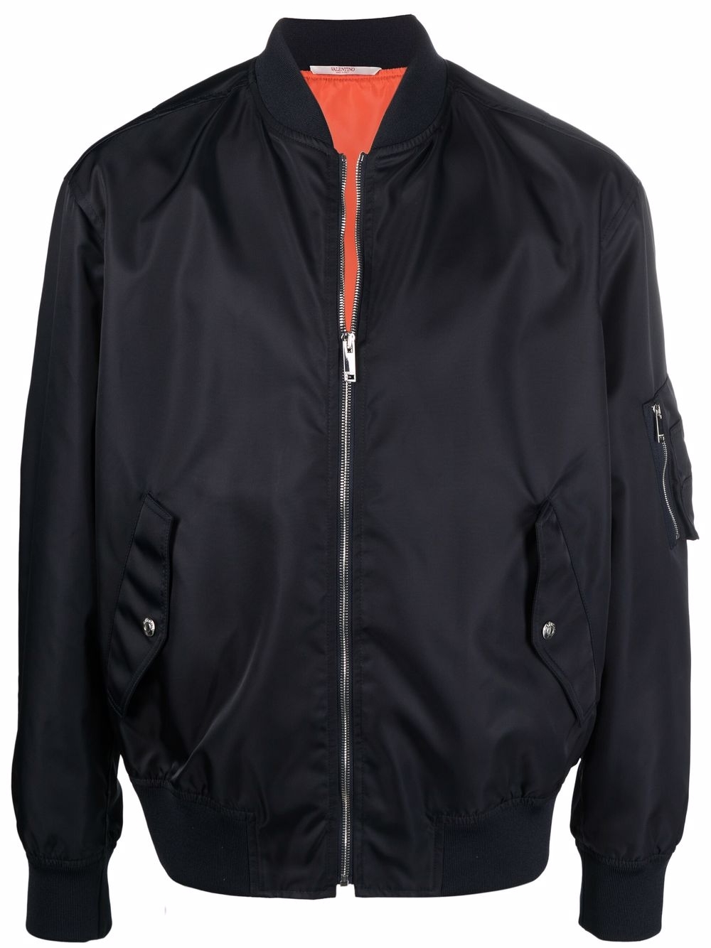 Neon Universe print bomber jacket - Blue