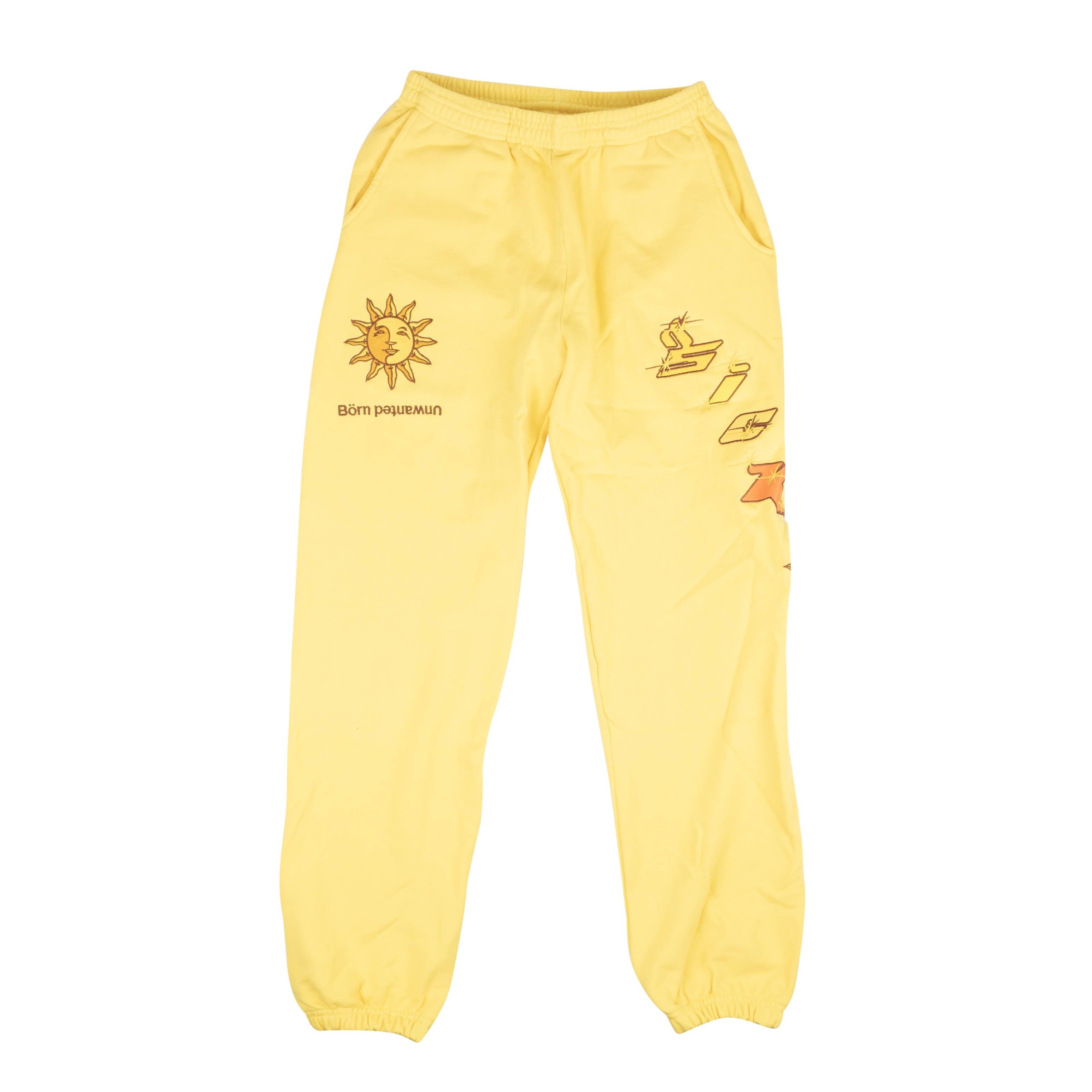 Yellow Luke. wav Embroidered Sweatpants