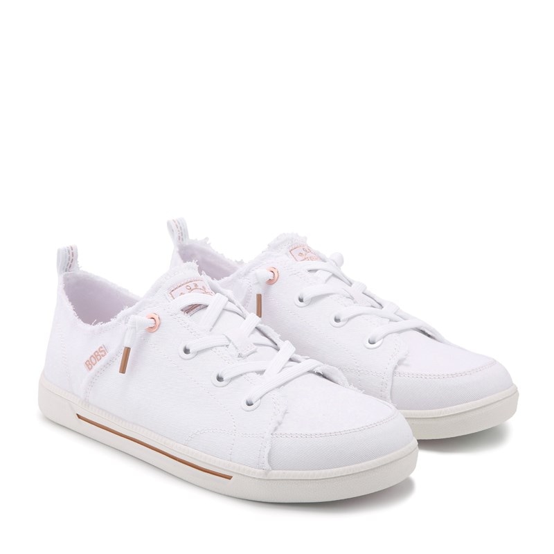 Women's Bobs B Cute 2.0 Slip On Canvas Sneakers (White Wide)