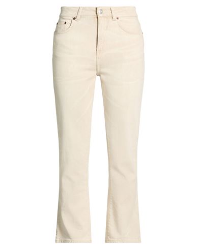 Woman Jeans Beige Size 27 Cotton, Recycled elastane