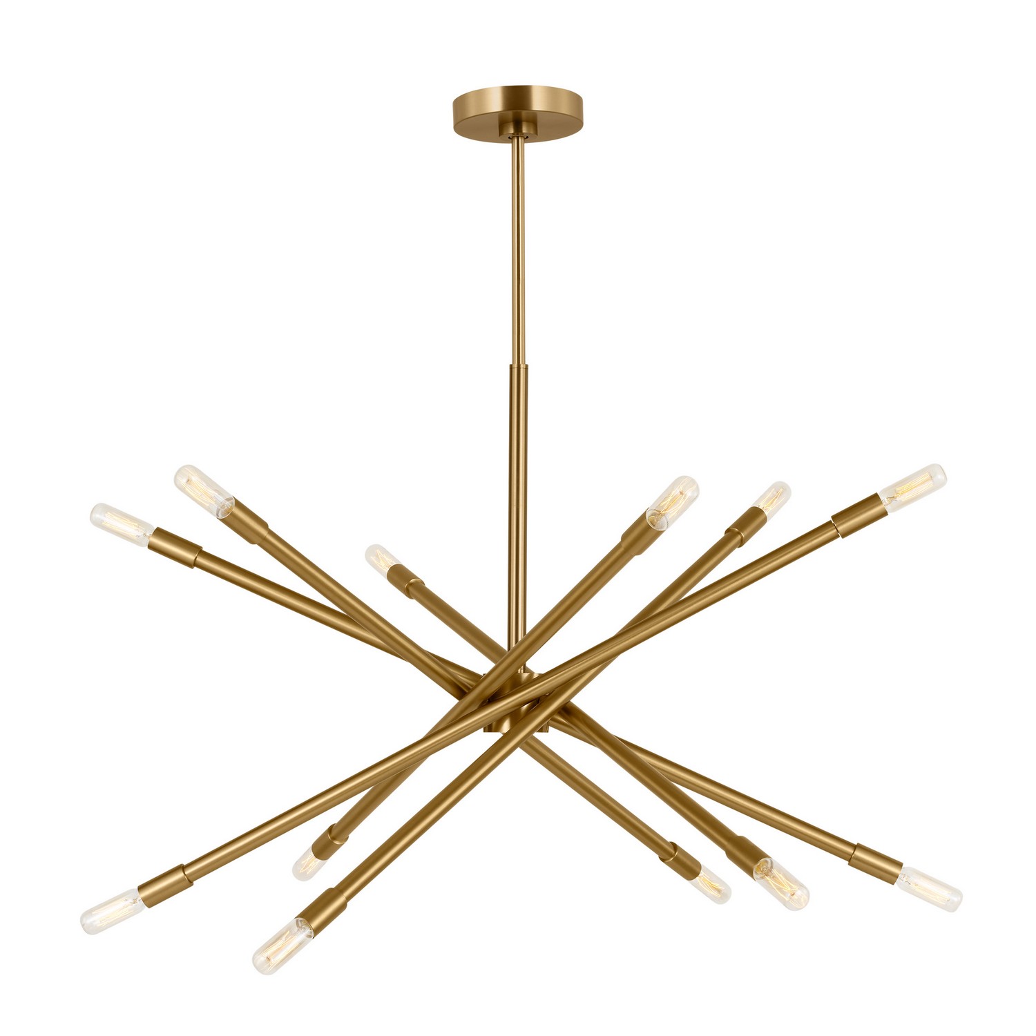 Eastyn 12-Light Chandelier in Burnished Bra