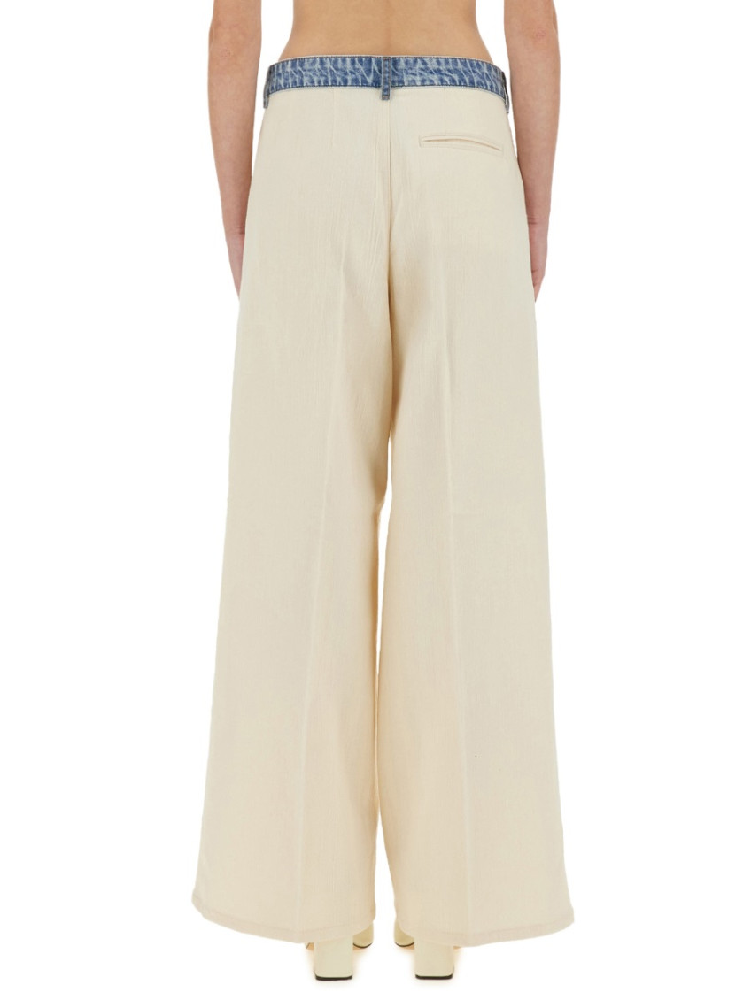 Moschino - urban wide fit pleated trouser