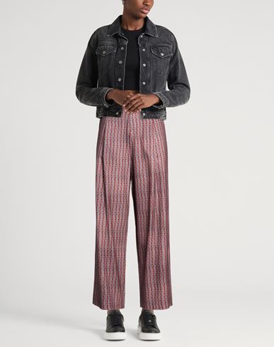 Woman Pants Brick Size L Wool