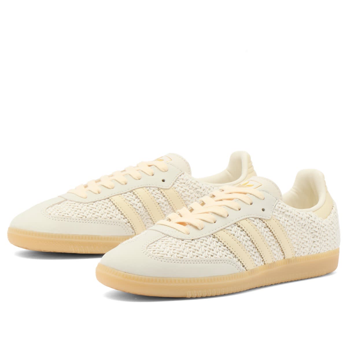 Women's Samba OG Crochet Sneaker Off White/Warm Vanilla/Gum