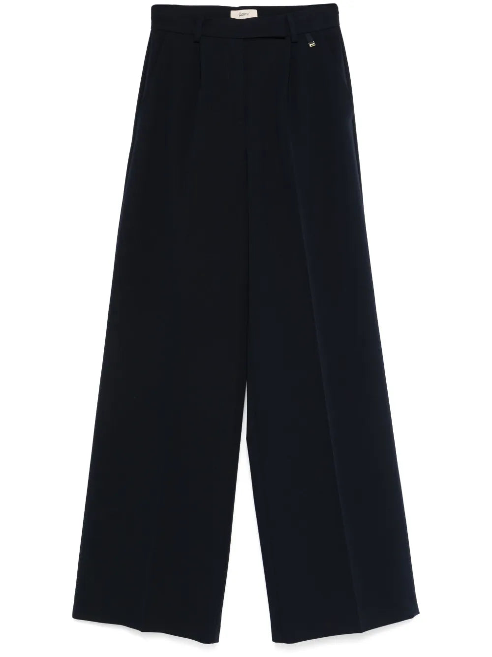 Wide-Leg Trousers — Navy
