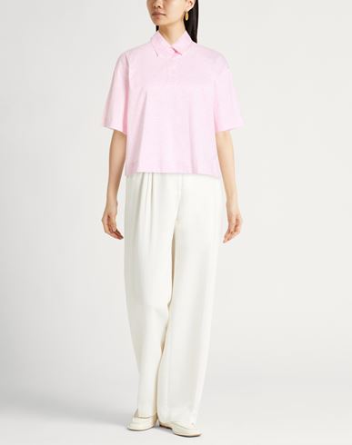 Woman Polo shirt Light pink Size 6 Cotton