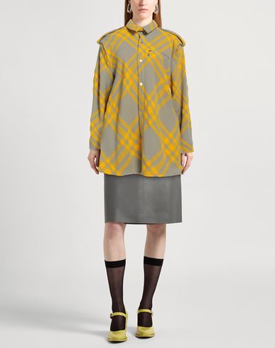 Woman Shirt Marigold Size 4 Wool, Alpaca wool, Polyamide
