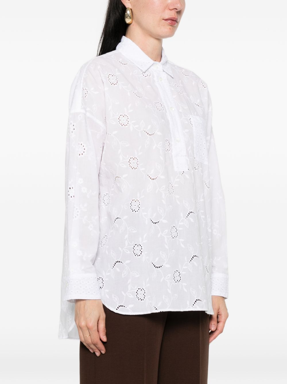 Chemise en coton lacée Archivio