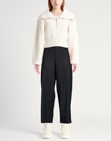 Woman Pants Black Size 4 Virgin Wool, Elastane