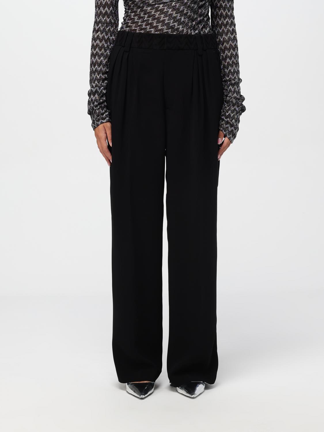 Dart-detailing trousers - Black