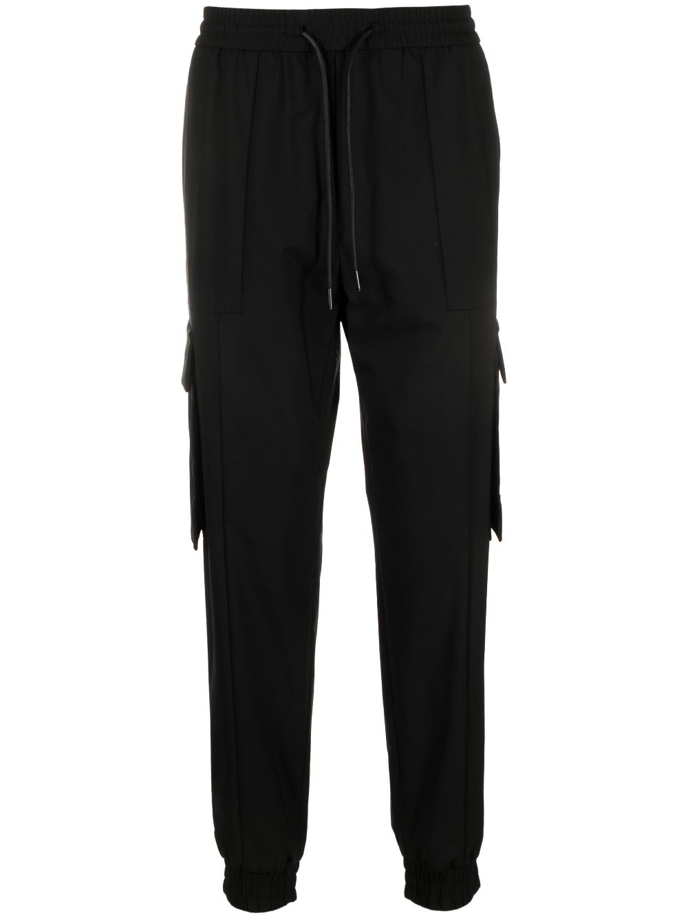 Tapered-leg track pants - Black