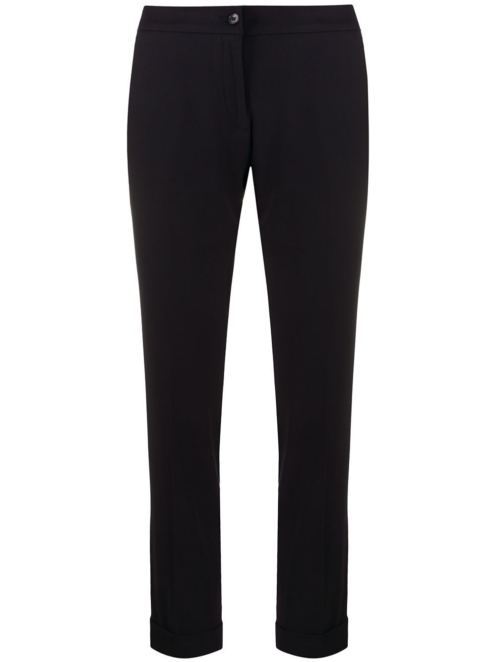 Cropped tailored trousers - Blue
