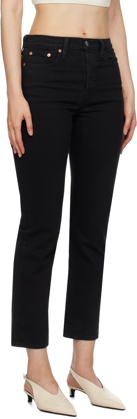 Levi's Black Wedgie Straight Fit Jeans