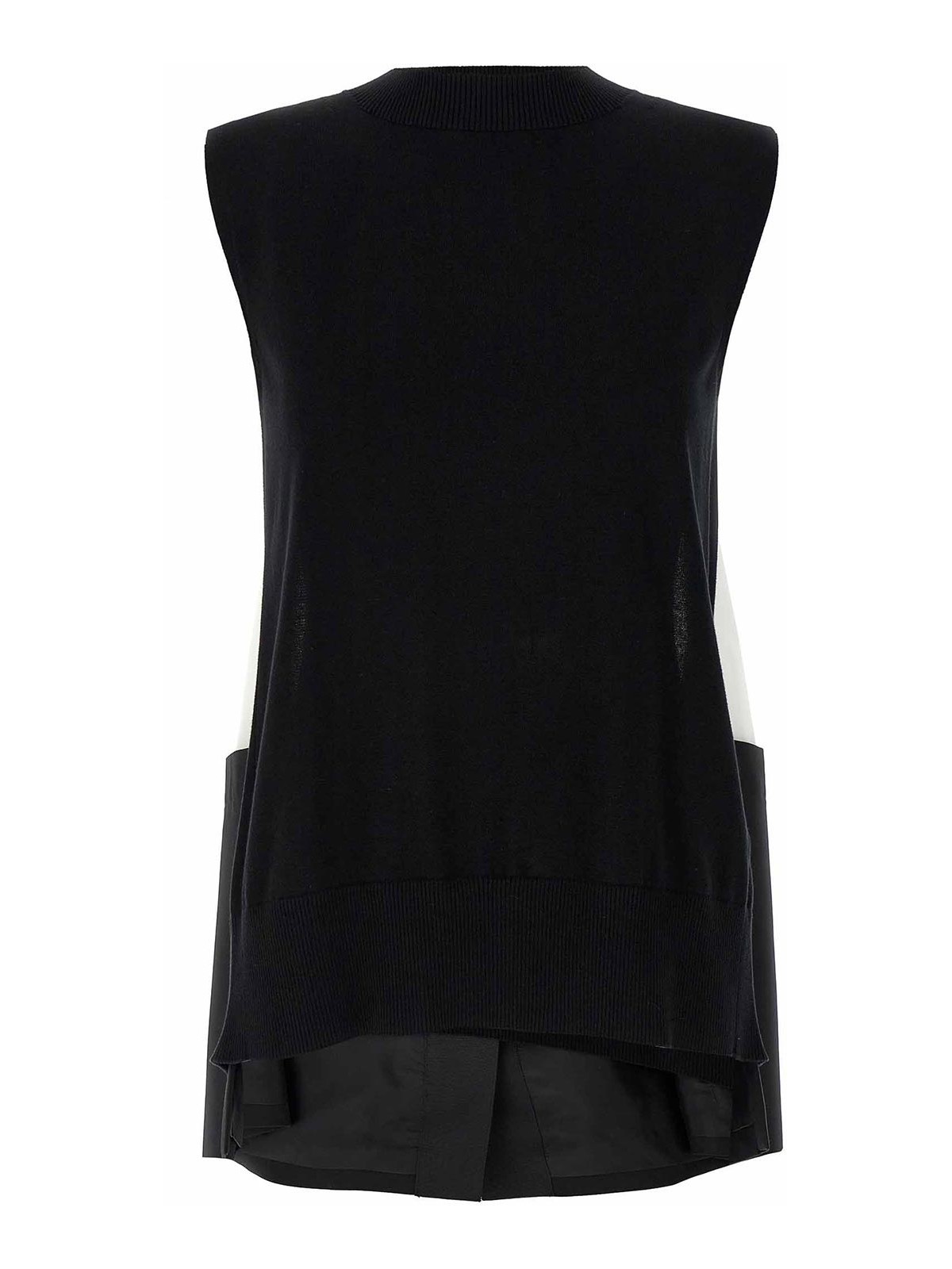 BlackWhite Patchwork vest