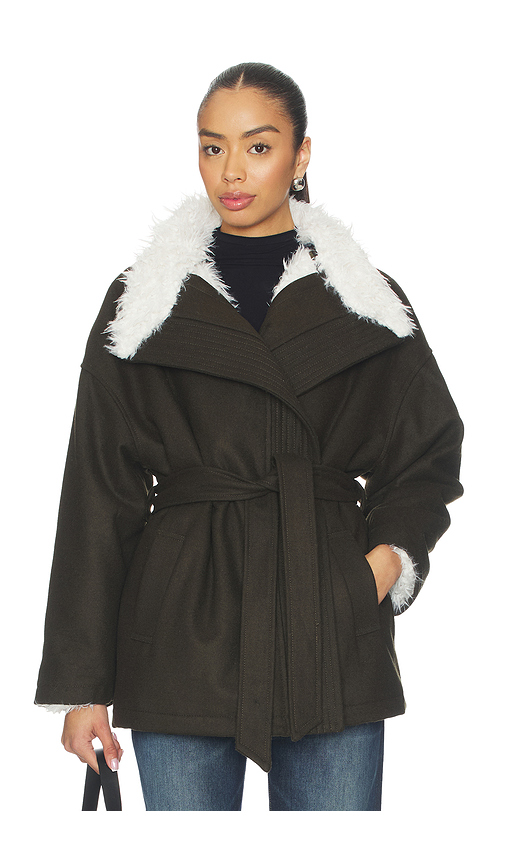 NIIHAI Rosie Coat in Green. - L also in M, S