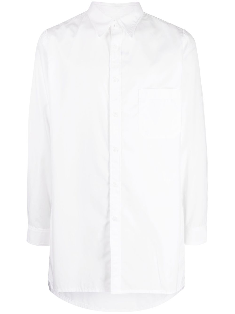 Cotton long shirt - White