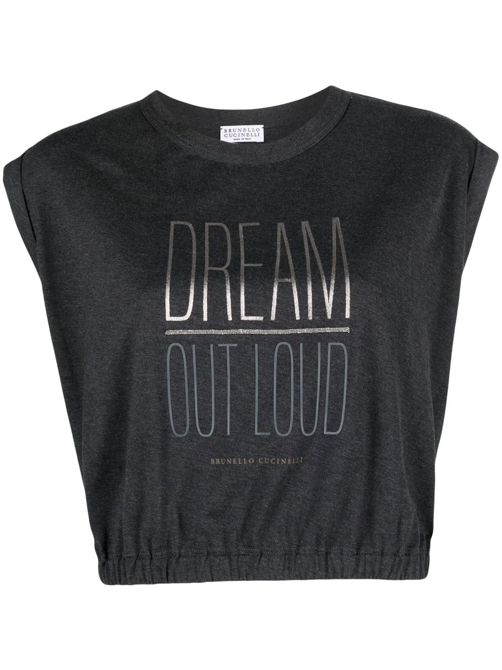 Logo-print tank top - Grey
