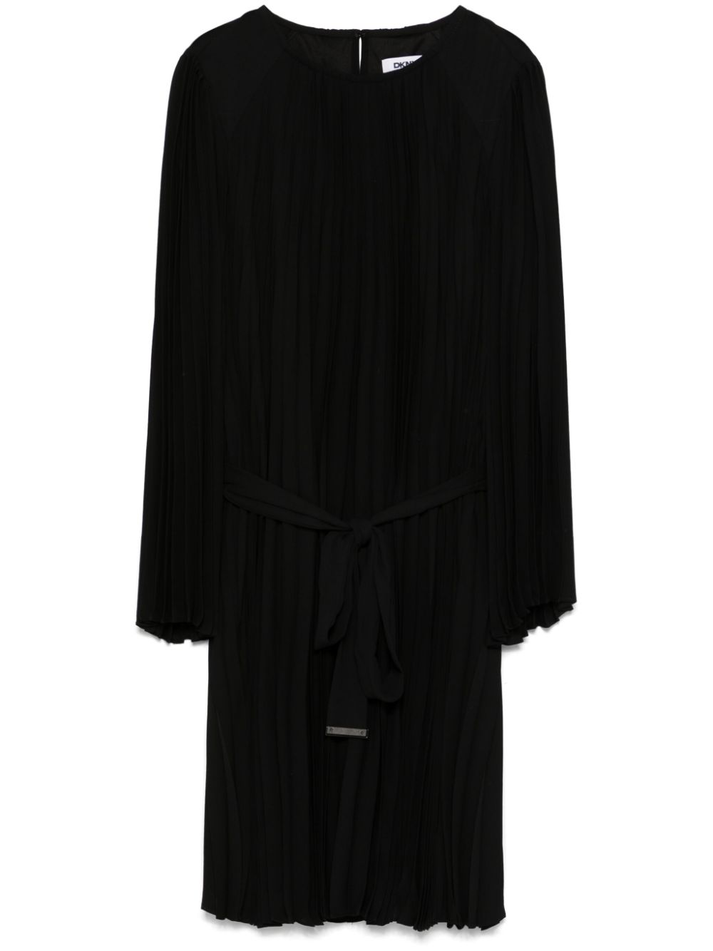 Pleated mini dress - Black
