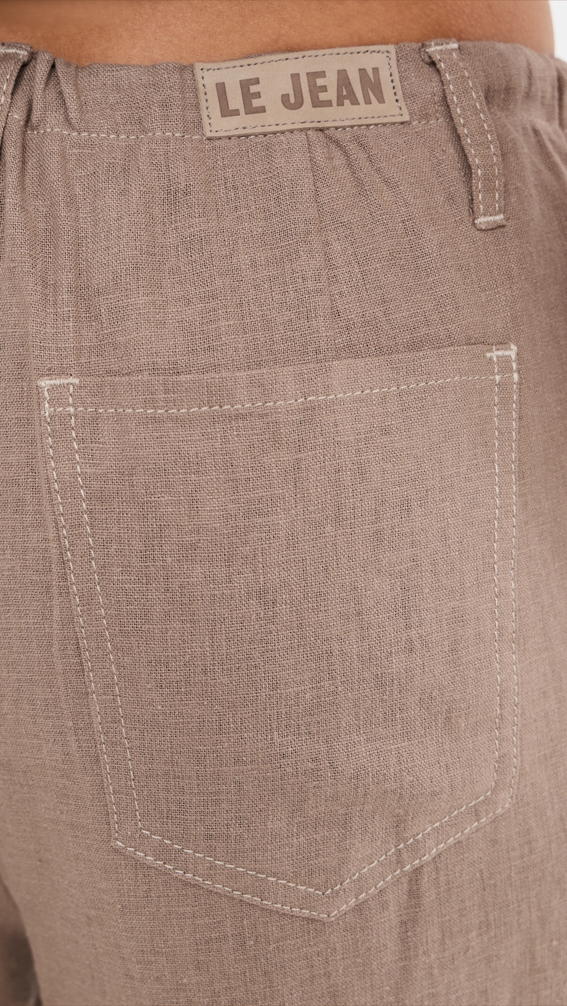 Simone Linen Drawstring Pants Driftwood