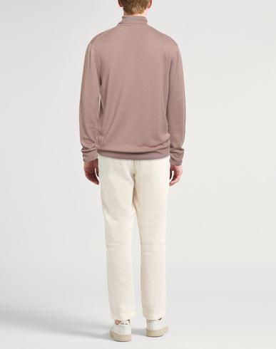 Man Turtleneck Light brown Size XXL Virgin Wool