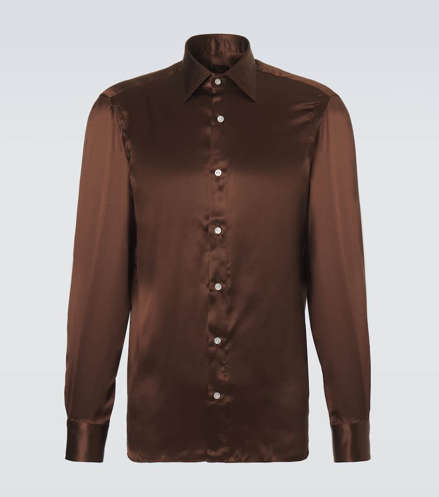 Silk satin shirt
