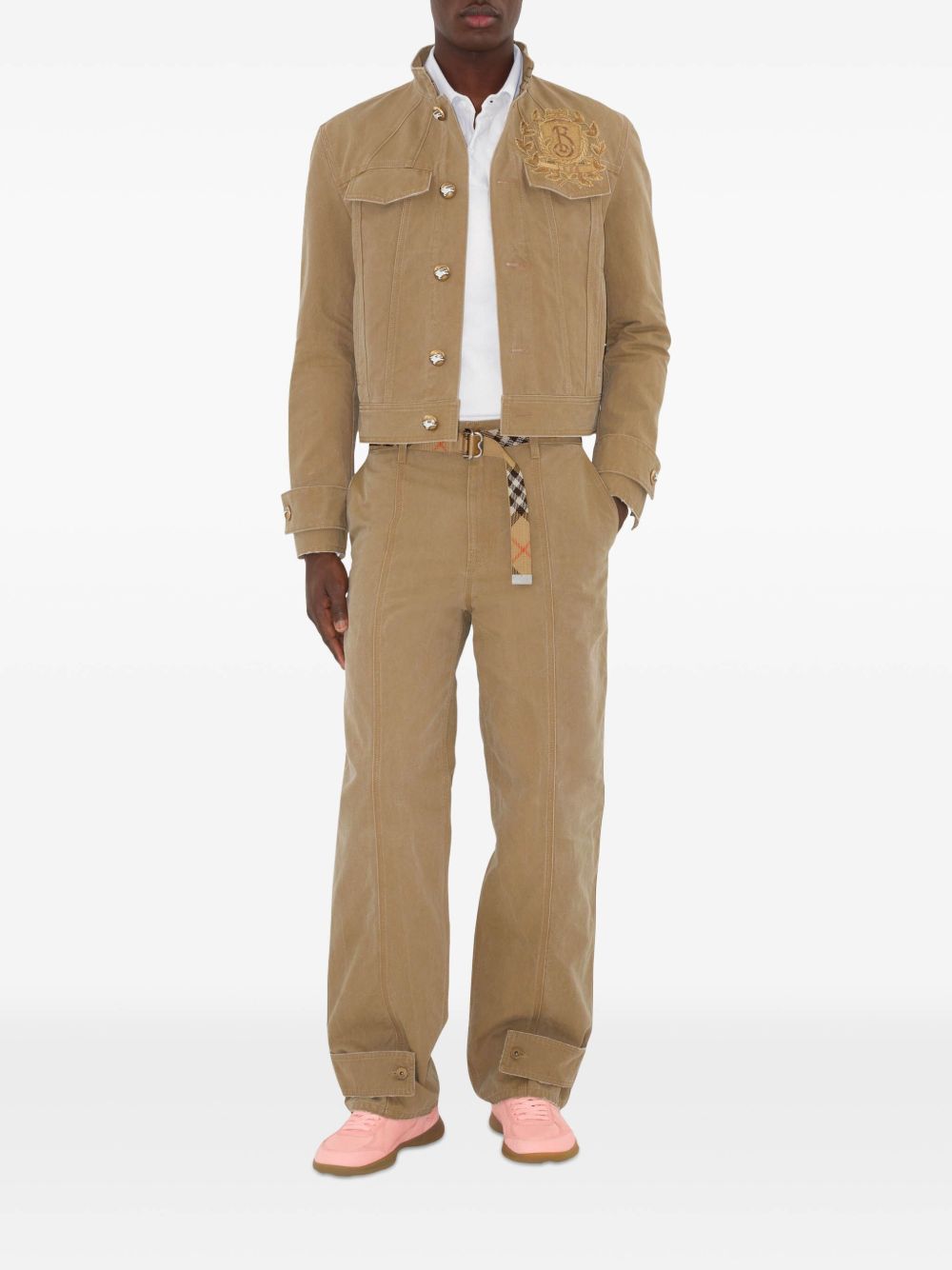 Burberry cotton trousers - Neutrals