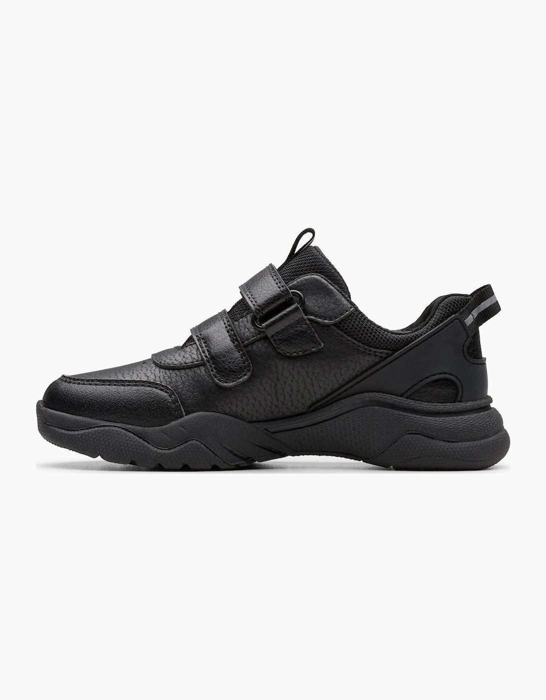 Clarks Girl's Feathershine K Kids Sports Shoes - Black - : 2 older/G Wide