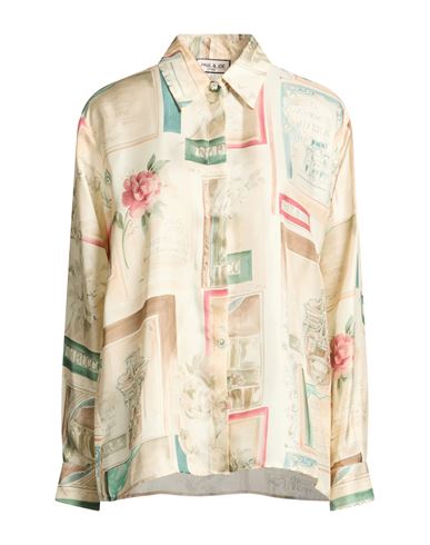 Woman Shirt Beige Size 3 Silk