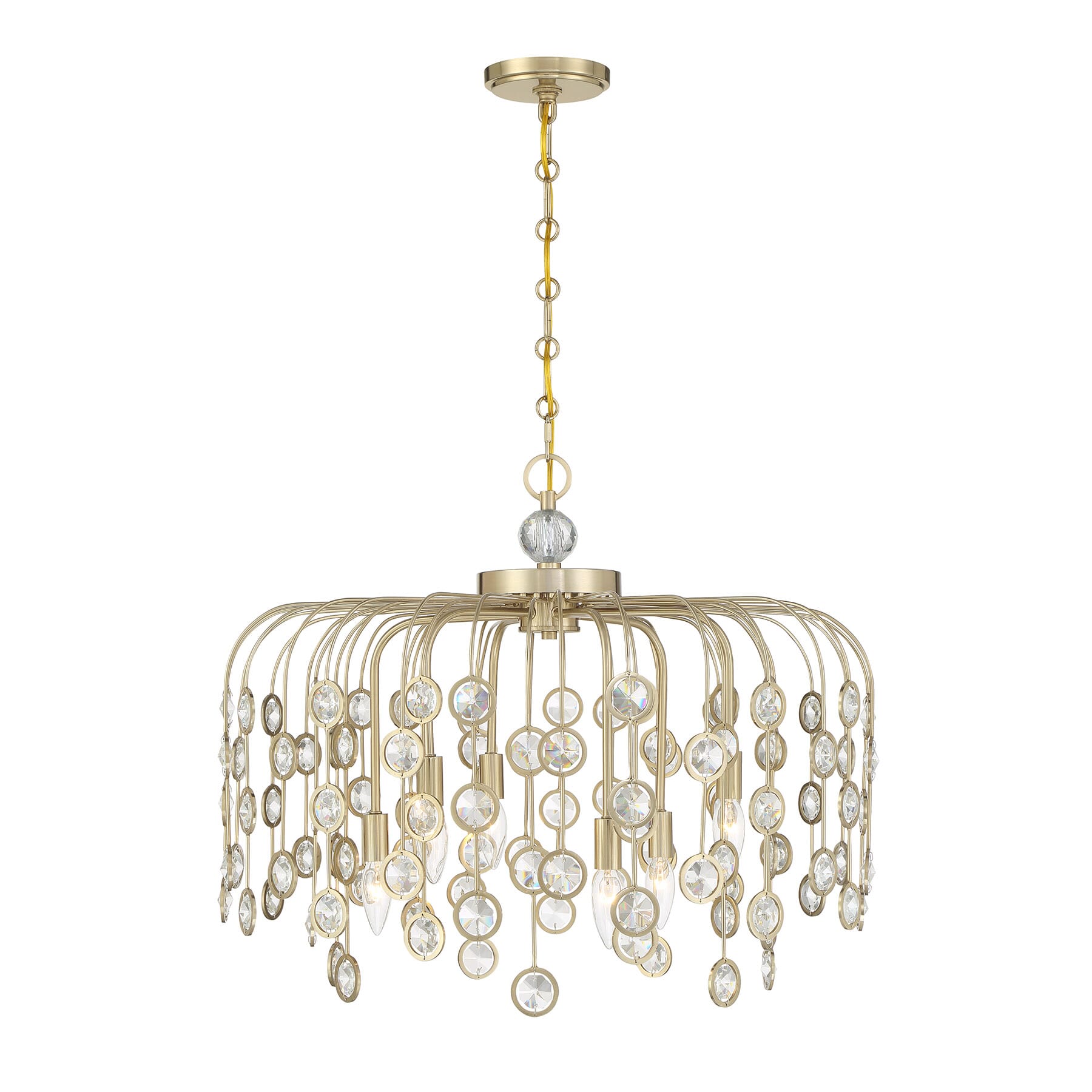 Irina 6-Light Chandelier in Noble Bra