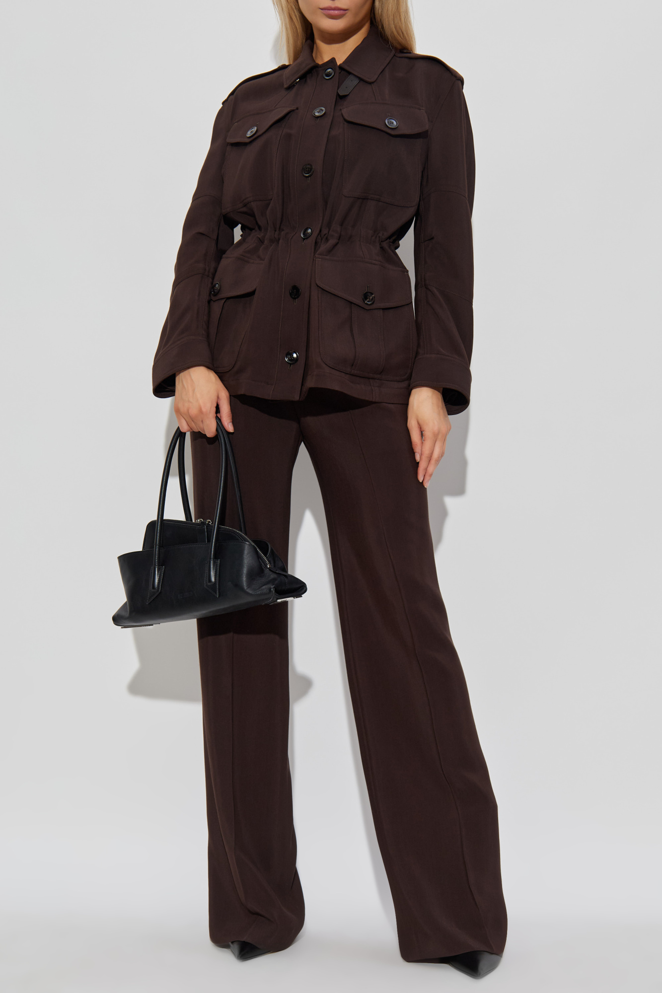 Wide-leg Trousers, Women's, Brown