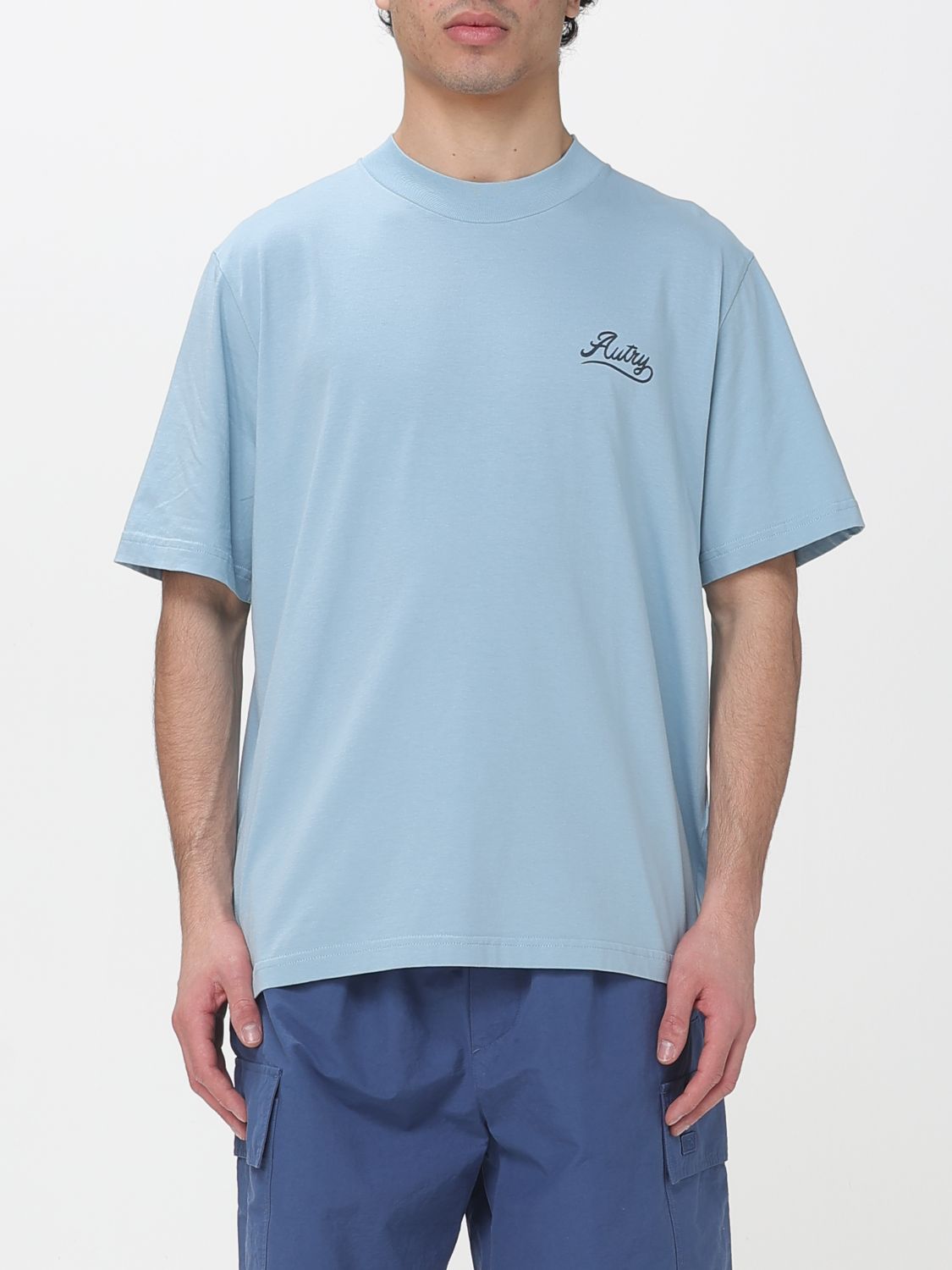 Polo Shirt Men color Gnawed Blue