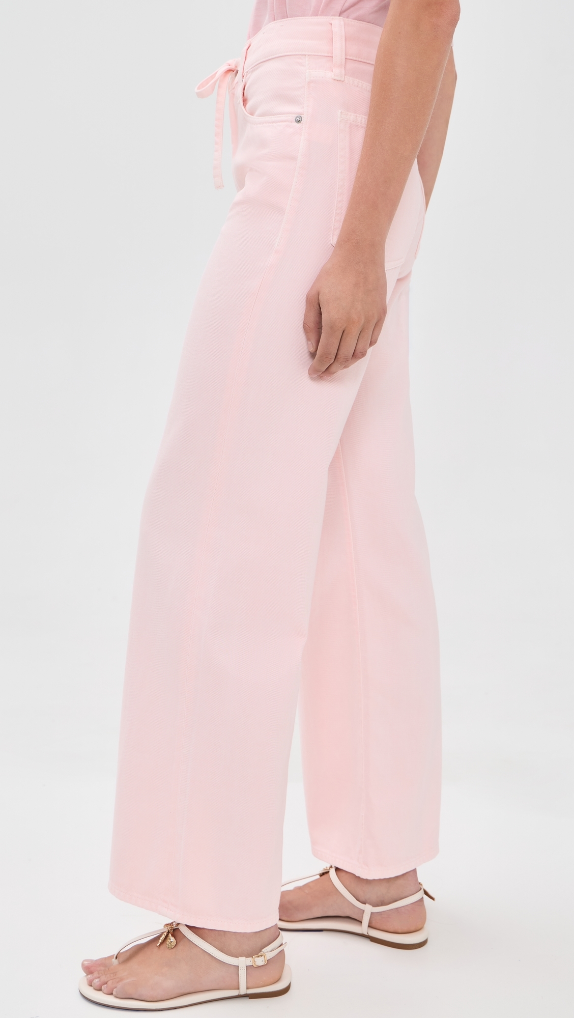 X Shopbop Ultimate Wide-Leg Jeans Pale Pink