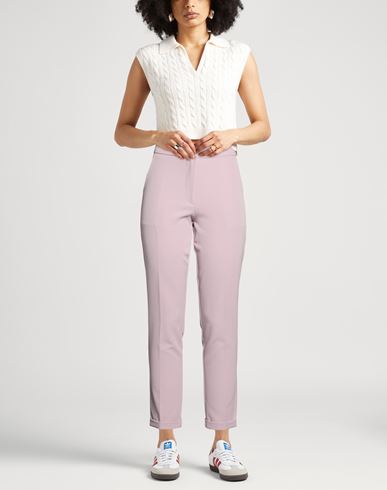 Woman Pants Taupe Size M Polyester, Elastane