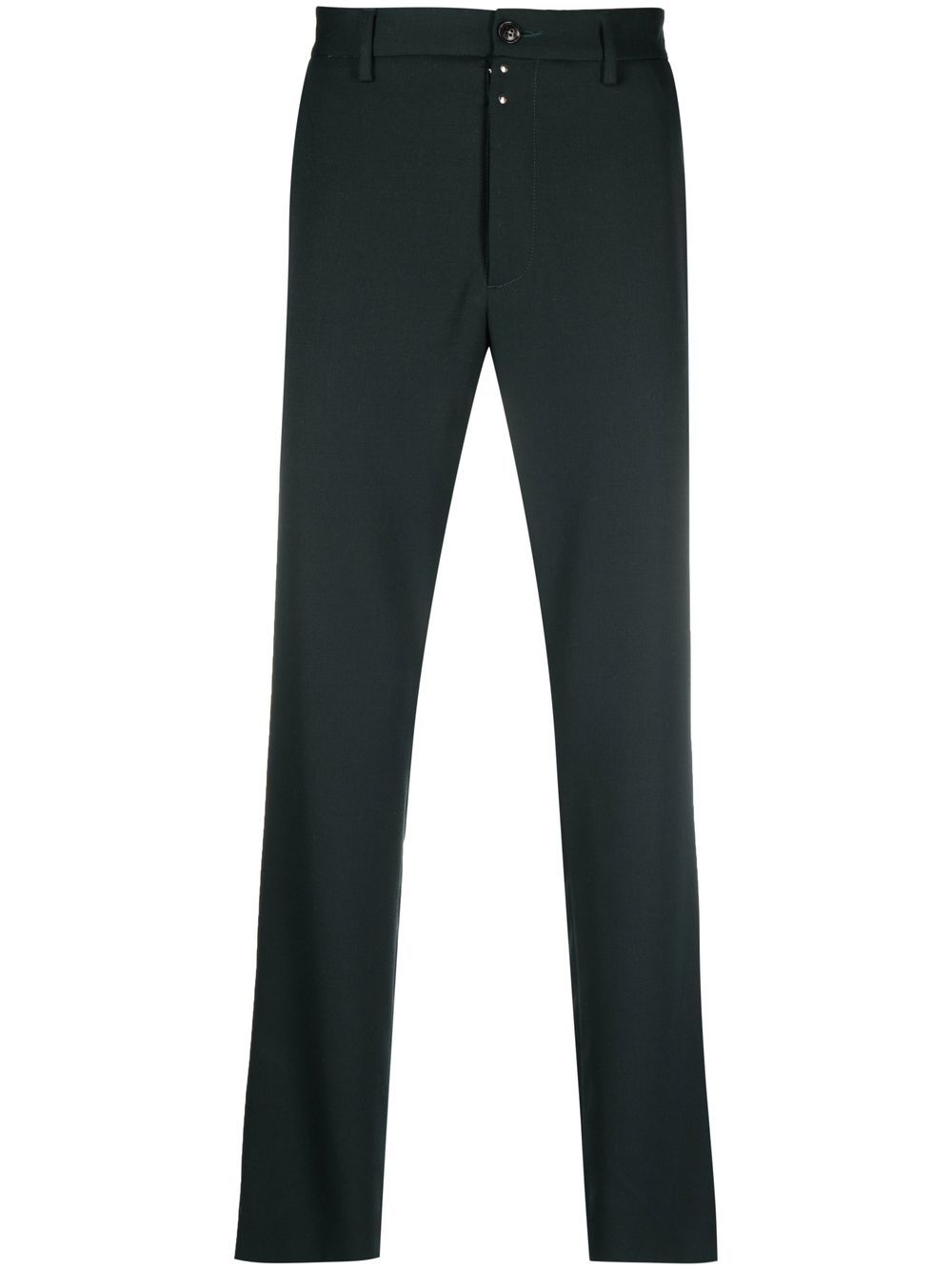 Slim-cut leg trousers - Green
