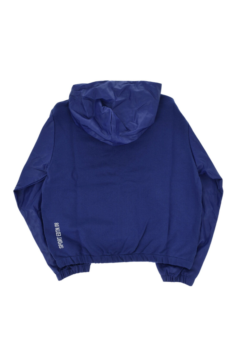 Boys Blue Graphic Jacket
