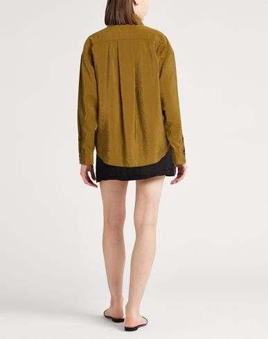 Chocolat Woman Shirt Khaki Size 4 Silk, Polyamide