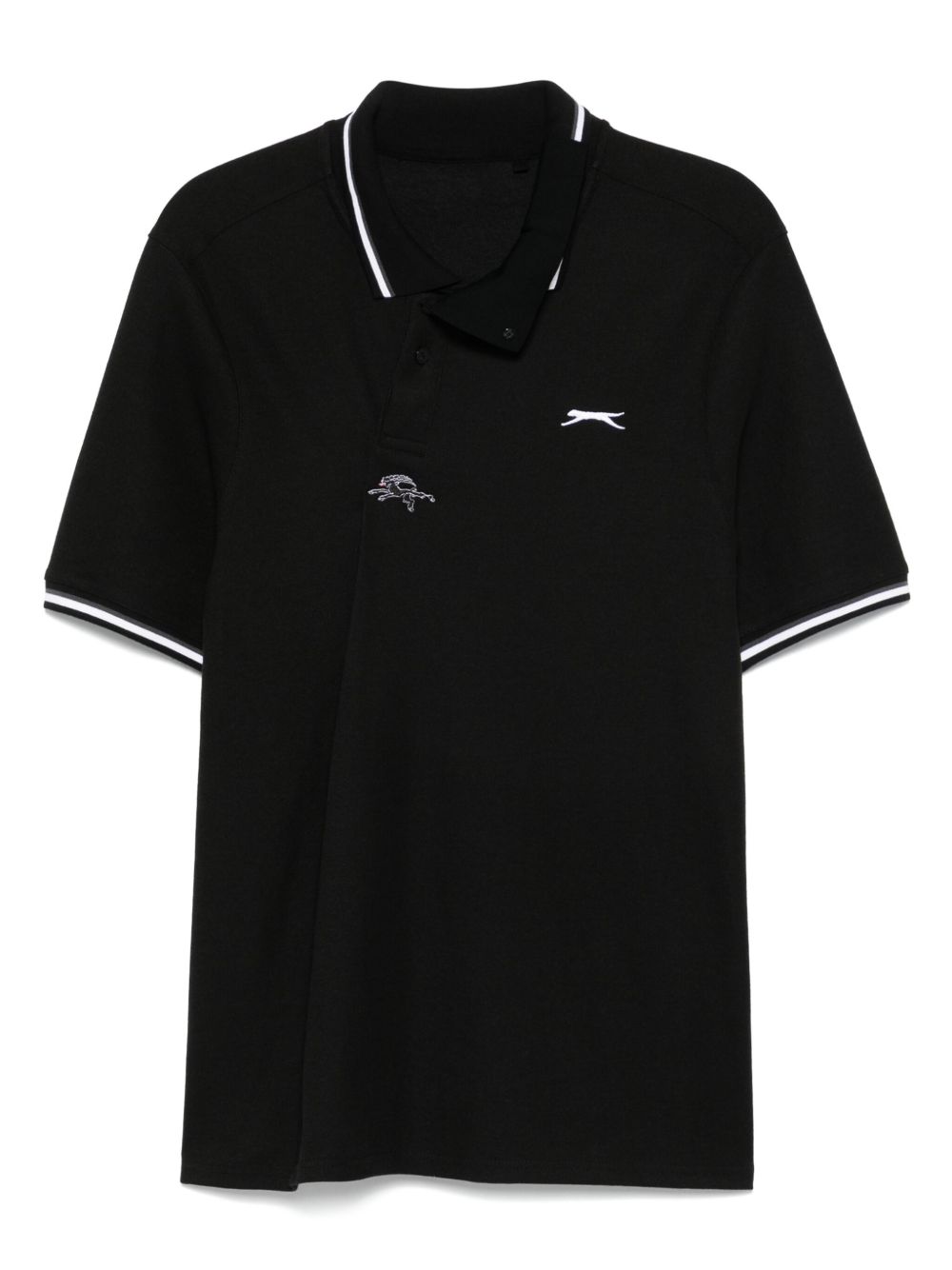 PROTOTYPES Wrapped polo shirt - Black