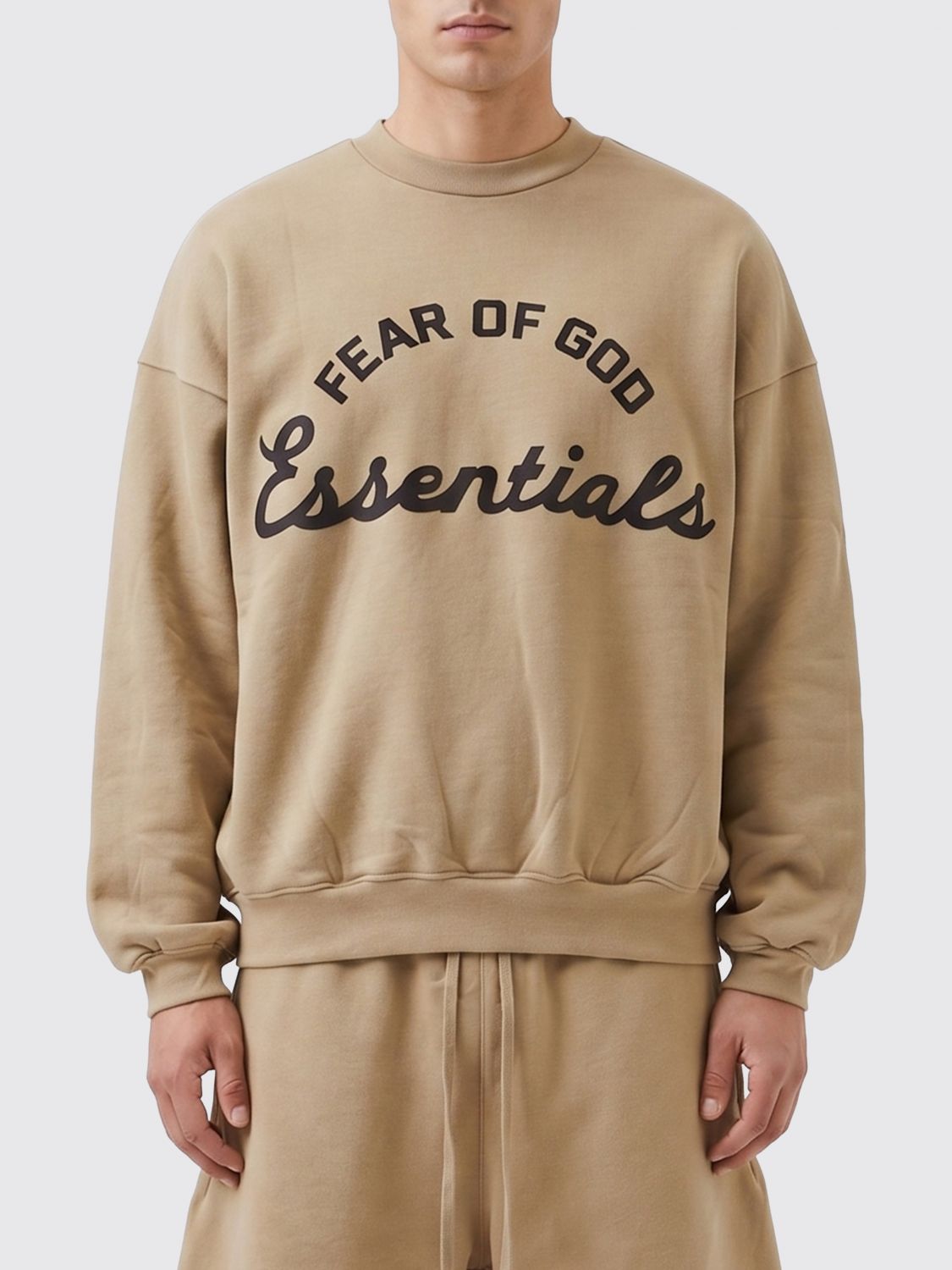 Sweatshirt Men color Beige
