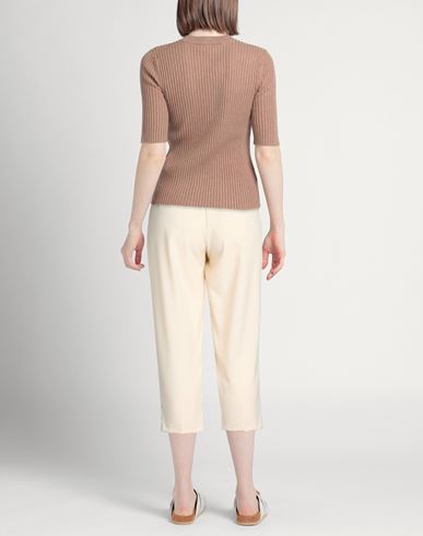 Woman Pants Cream Size M Polyester, Viscose, Elastane
