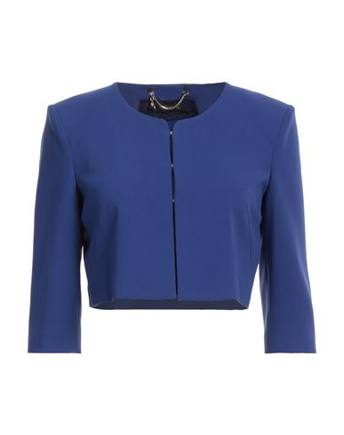 Woman Blazer Blue Size 2 Polyester, Elastane