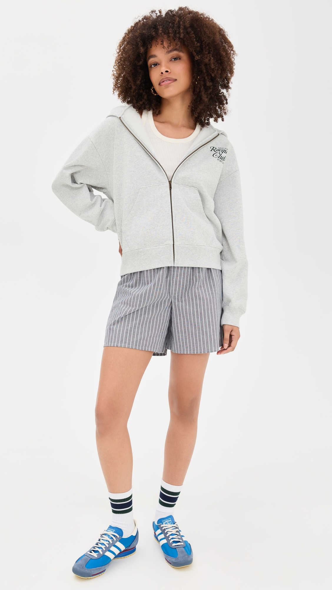 NYRC Zip Hoodie Heather Gray