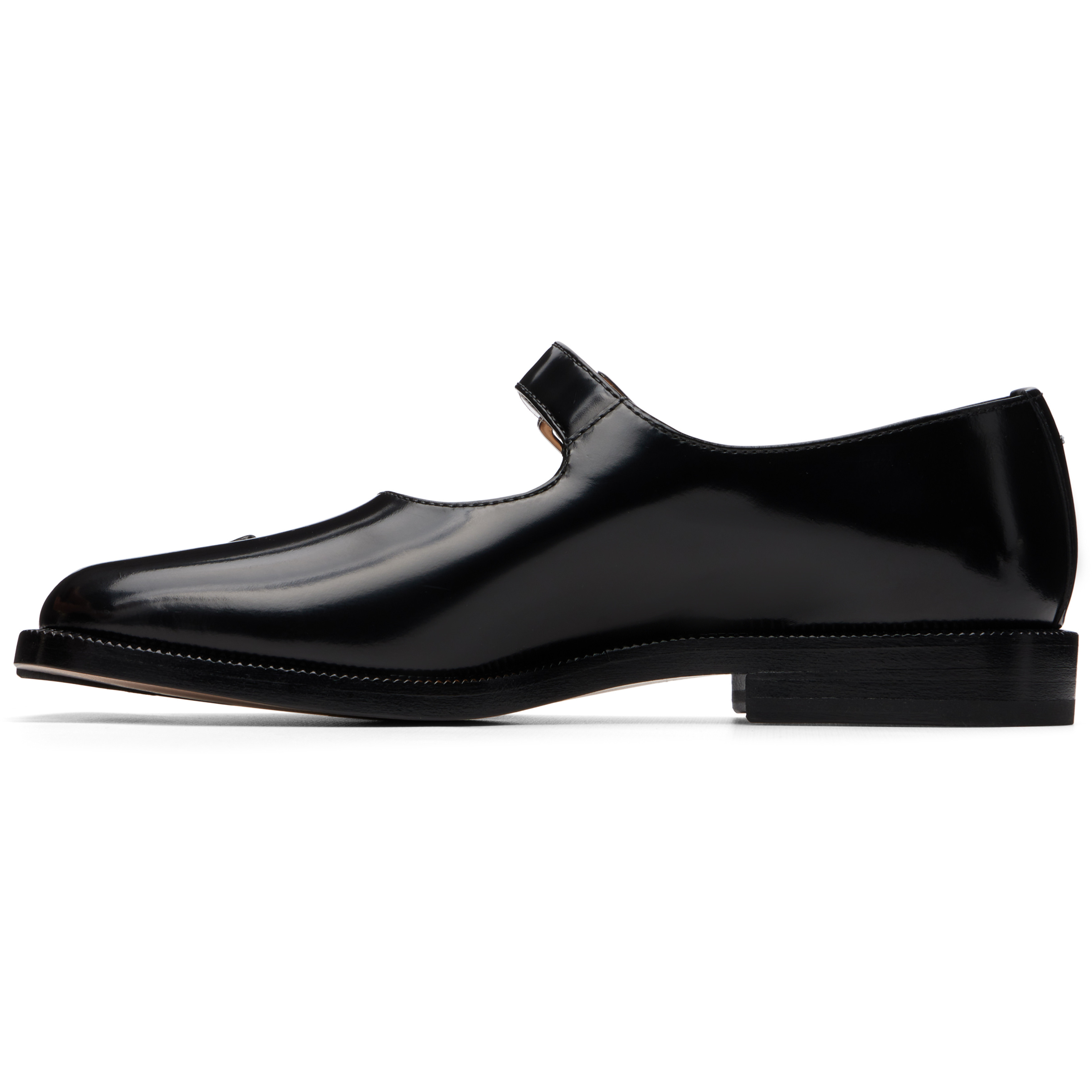 Black Tabi Mary-Jane Loafers
