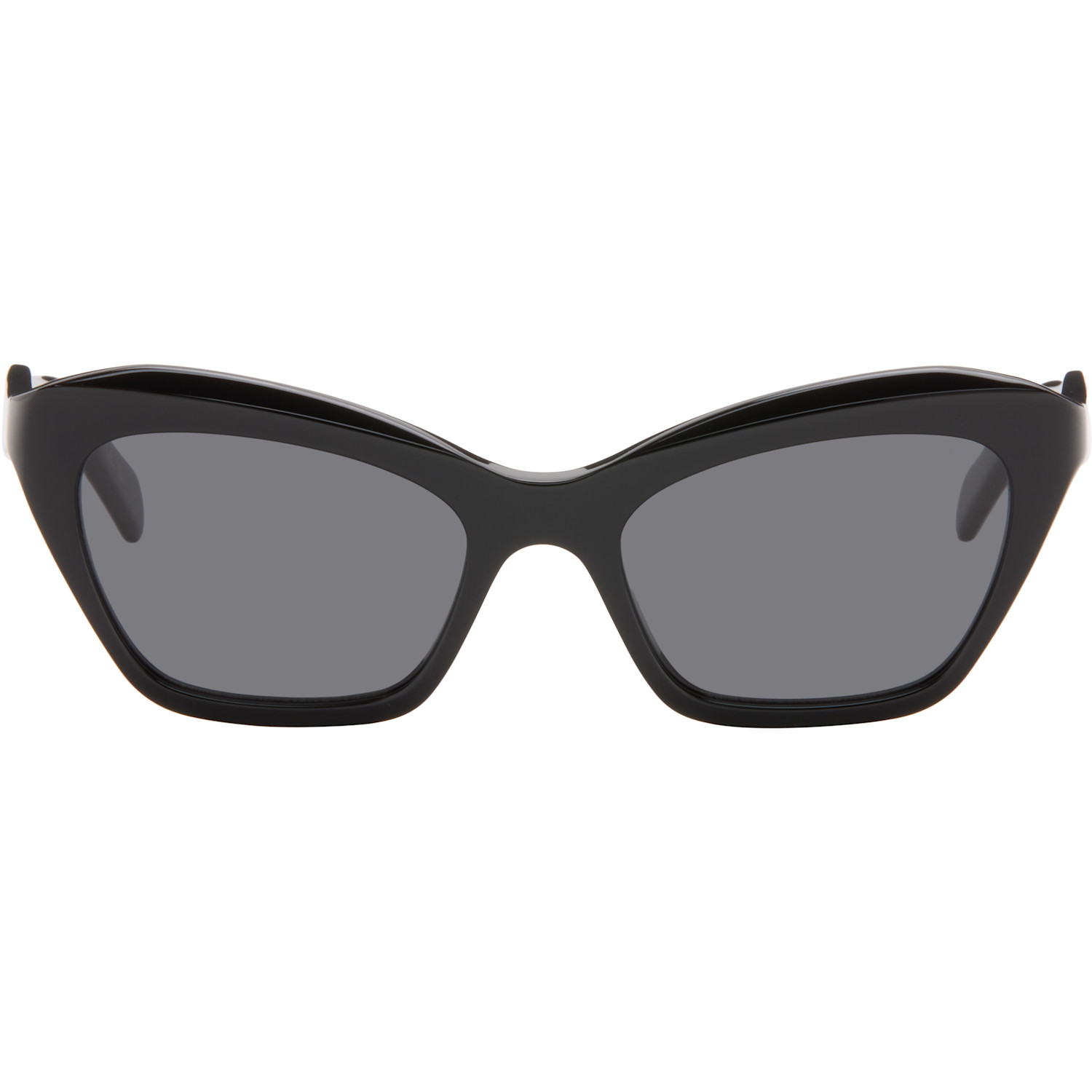 Black Cat-Eye Acetate Sunglasses
