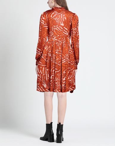 Woman Mini dress Rust Size M Viscose